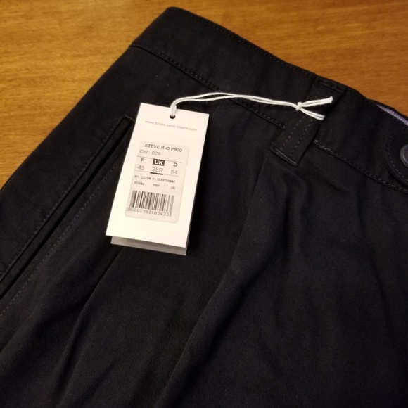 Bruno Saint Hilaire Pants Bruno Saint Hilaire Mens Navy Stretch